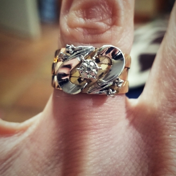 Custom 14K Handmade Vintage 💍 Diamond Ring 😯 - Picture 11 of 12